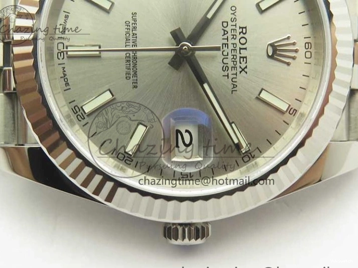 Best A3235 Dial 1:1 126334 41 SS V2 Jubilee Markers Stick Clone Silver REF on Bracelet DateJust Edition 0512